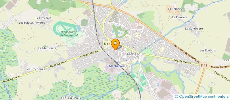 localisation de l'entreprise ASS  AMICALE ANC ELEVES COLLEGE ST JOSEP  MACHECOUL-SAINT-MEME