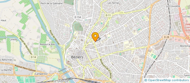 localisation de l'entreprise ASS AMICALE ANC ELEVES TRINITE  BEZIERS