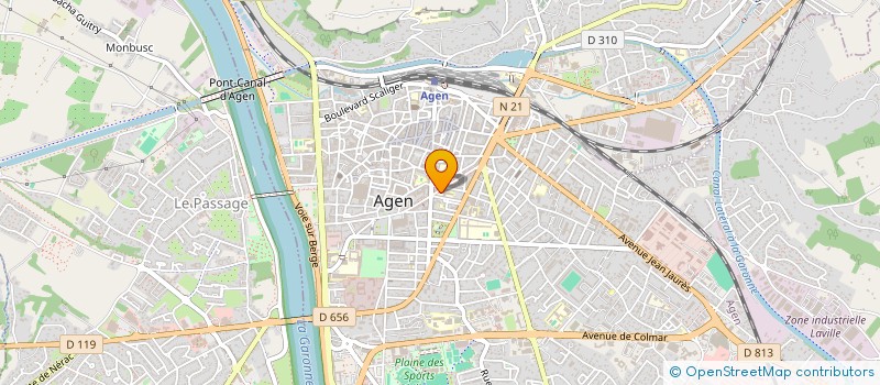 localisation de l'entreprise ASS  AMICALE ANCIENS ELEVES FELIX AUNAC  AGEN