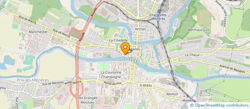 localisation de l'entreprise ASS  AMICALE ANCIENS SPP GPT ARDENNES  CHARLEVILLE-MEZIERES