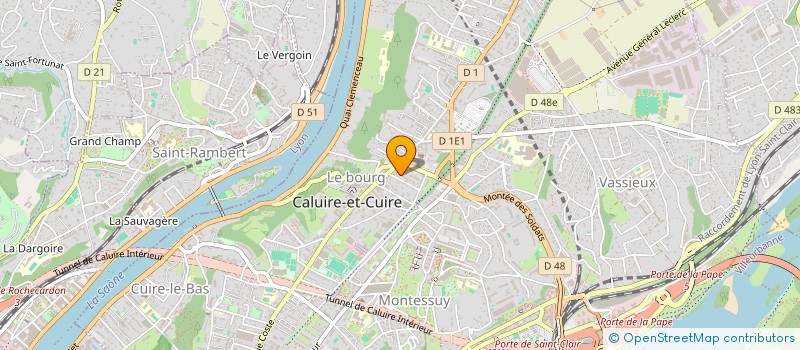 localisation de l'entreprise ASS AMICALE BOULE DE LA CAGNA à CALUIRE-ET-CUIRE