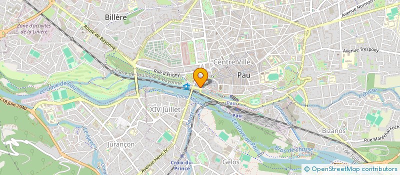 localisation de l'entreprise ASS  AMICALE BOULISTE DE LA MONNAIE à PAU