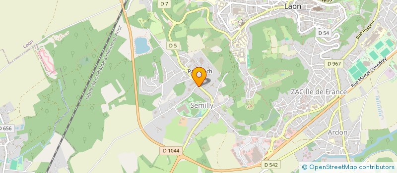 localisation de l'entreprise ASS AMICALE CADRES ET PERSONNELS CIVILS à LAON