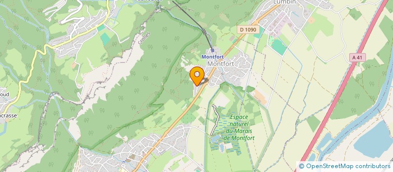 localisation de l'entreprise ASS AMICALE CLASSE 66 BERNIN CROLLES  CROLLES