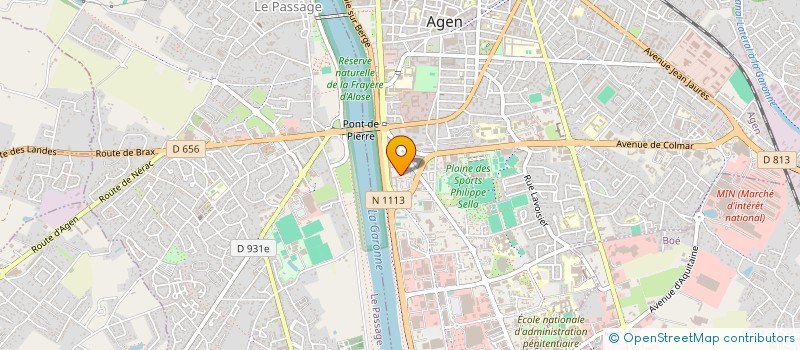 localisation de l'entreprise ASS  AMICALE CONSEILLERS GX ANC CONS GEN  AGEN