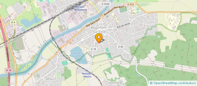 localisation de l'entreprise ASS AMICALE & COOPERATIVE DU CNEFASES  BEAUMONT-SUR-OISE