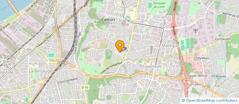 localisation de l'entreprise ASS AMICALE DE CAMPARIAN  CENON