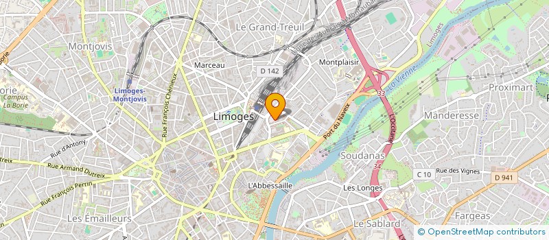 localisation de l'entreprise ASS AMICALE DES AMIS DES COUTURES à LIMOGES