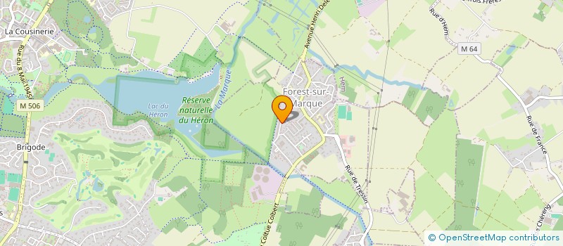 localisation de l'entreprise ASS AMICALE DES ANCIENS ELEVES  FOREST-SUR-MARQUE