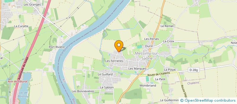 localisation de l'entreprise ASS AMICALE DES BOULES  MESSIMY-SUR-SAONE