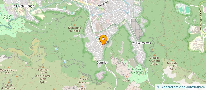 localisation de l'entreprise ASS AMICALE DES CALANQUES à MARSEILLE 9EME