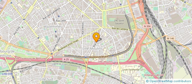 localisation de l'entreprise ASS  AMICALE DES DUNKERQ DE LA REG LILLO  LILLE