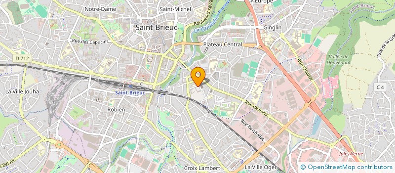 localisation de l'entreprise ASS AMICALE DES EMPLOYES MUNICIPAUX à SAINT-BRIEUC