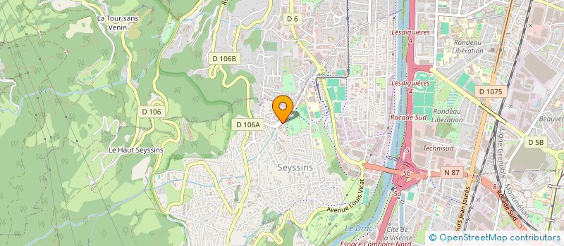 localisation de l'entreprise ASS  AMICALE DES EMPLOYES MUNICIPAUX à SEYSSINS