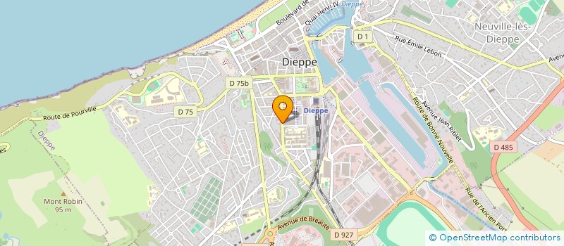 localisation de l'entreprise ASS AMICALE DES EMPLOYES MUNICIPAUX DE LA VILLE DE DIEPPE à DIEPPE