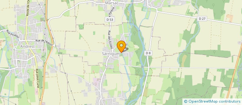 localisation de l'entreprise ASS AMICALE DES INTERNATIONAUX FRANCAIS DE NATATION  SARNIGUET