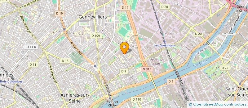 localisation de l'entreprise ASS AMICALE DES LOCATAIRES à GENNEVILLIERS