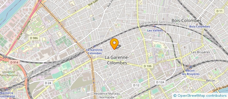 localisation de l'entreprise ASS AMICALE DES MEDECINS LA GARENNE COL à LA GARENNE-COLOMBES