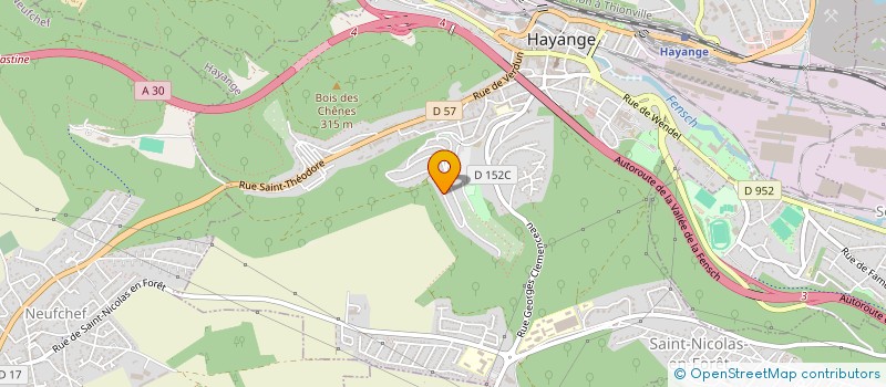 localisation de l'entreprise ASS AMICALE DES MINEURS à HAYANGE