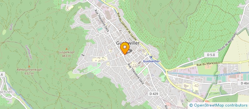 localisation de l'entreprise ASS AMICALE DES SAPEURS POMPIERS à GUEBWILLER
