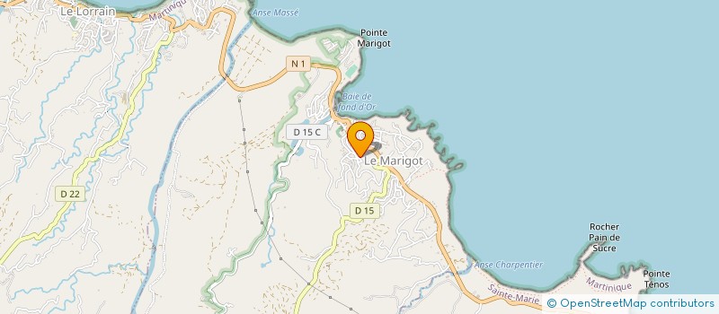 localisation de l'entreprise ASS AMICALE DES SAPEURS POMPIERS MARIGOT  MARIGOT