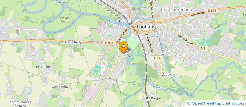 localisation de l'entreprise ASS  AMICALE DES SUPPORTERS CLUB SPORTIF à LOUHANS
