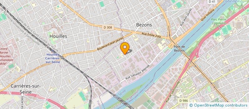 localisation de l'entreprise ASS  AMICALE DES TRAVAILLEURS SANS FRONT  BEZONS