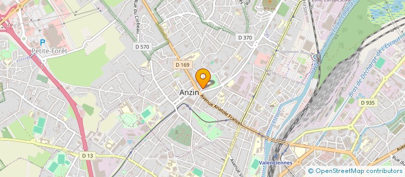 localisation de l'entreprise ASS AMICALE DES TUNISIENS  ANZIN