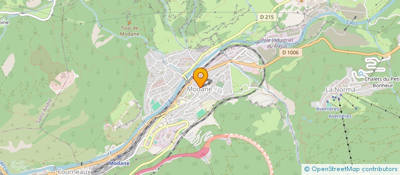 localisation de l'entreprise ASS AMICALE DONNEURS SANG BENEVOLES à MODANE