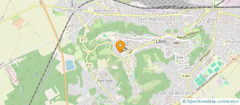 localisation de l'entreprise ASS AMICALE DU CENTRE MOBILISATEUR à LAON