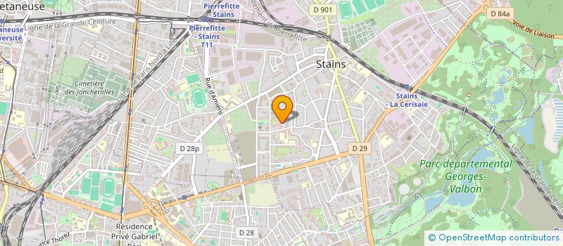 localisation de l'entreprise ASS AMICALE DU COLLEGE MAURICE THOREZ à STAINS