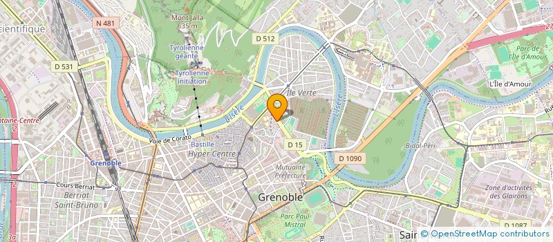 localisation de l'entreprise ASS AMICALE DU PERSONNEL DE LA POLICE à GRENOBLE