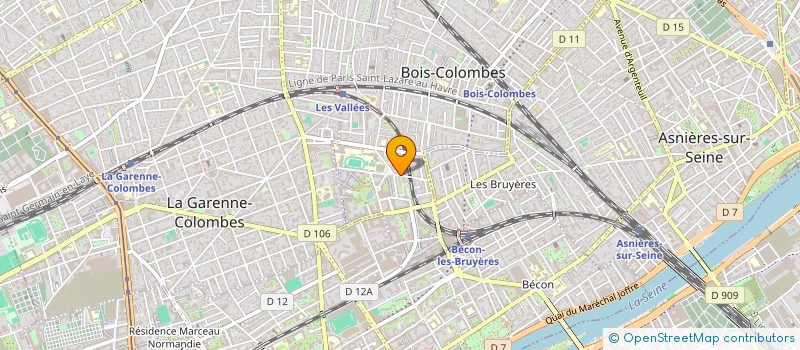 localisation de l'entreprise ASS  AMICALE DU QUARTIER PASTEUR à BOIS-COLOMBES