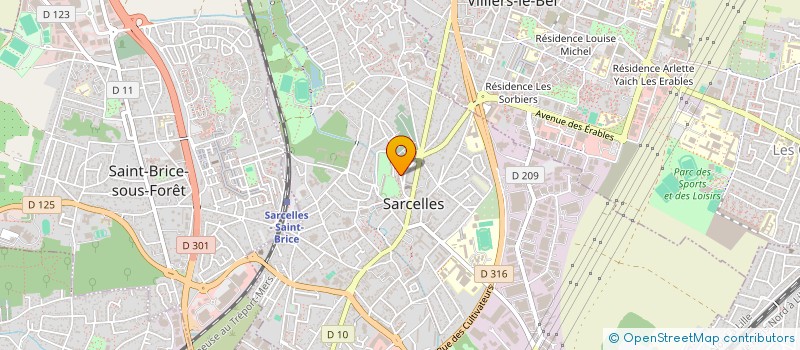 localisation de l'entreprise ASS AMICALE ET SPORTIVE DE SARCELLES  SARCELLES