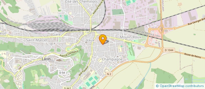 localisation de l'entreprise ASS AMICALE FORMATEURS DU CSP DE LAON à LAON