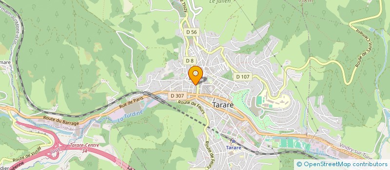 localisation de l'entreprise ASS AMICALE FRANCO ESPAGNOLE  TARARE