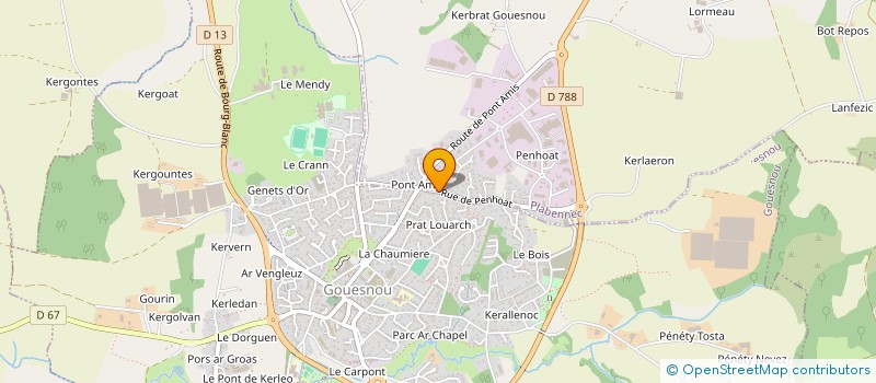 localisation de l'entreprise ASS AMICALE LAIQUE à GOUESNOU