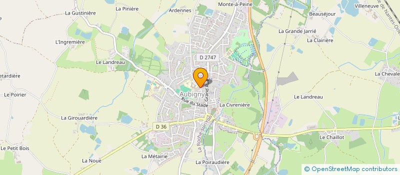 localisation de l'entreprise ASS AMICALE LAIQUE à AUBIGNY-LES CLOUZEAUX