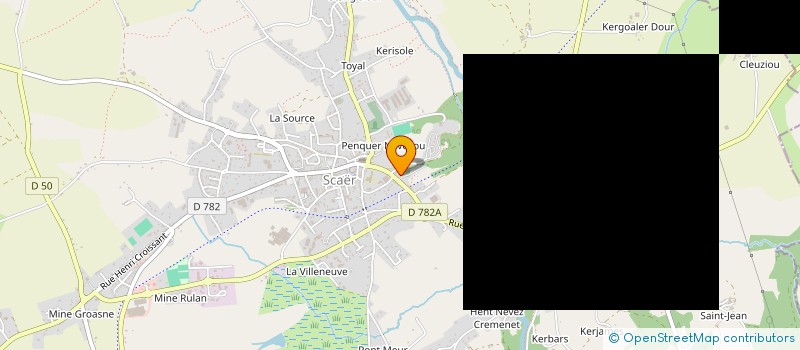 localisation de l'entreprise ASS AMICALE LAIQUE DE SCAER  SCAER