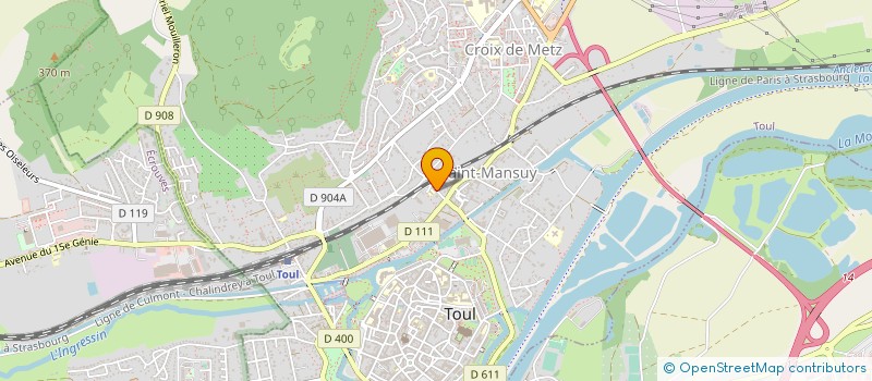 localisation de l'entreprise ASS AMICALE LAIQUE DE TOUL  TOUL