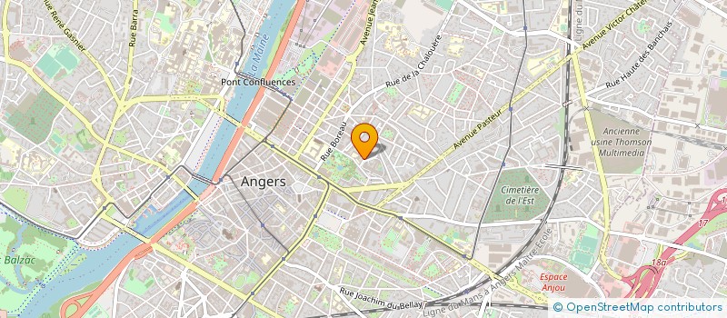 localisation de l'entreprise ASS AMICALE LAIQUE MARIE TALET à ANGERS
