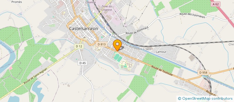 localisation de l'entreprise ASS AMICALE LAIQUE SECTION SKI  CASTELSARRASIN