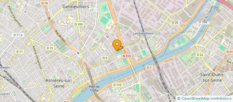 localisation de l'entreprise ASS AMICALE LOCATAIRES 115 AV.GRESILLON à GENNEVILLIERS