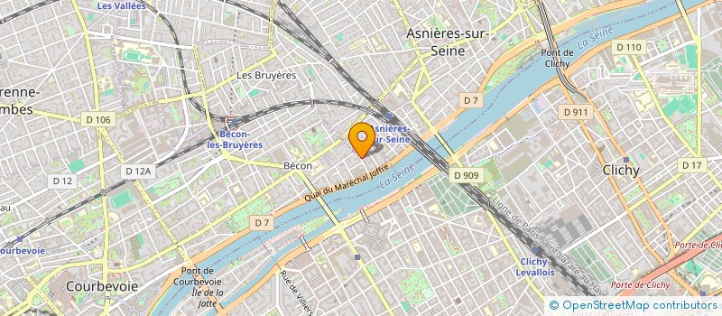 localisation de l'entreprise ASS AMICALE OFFICIERS REGIMENT COSAQUE à COURBEVOIE