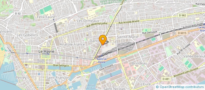 localisation de l'entreprise ASS AMICALE ORCHESTRE HARMONIE DU  HAVRE ET DE SES FORMATIONS DERIVEES à LE HAVRE