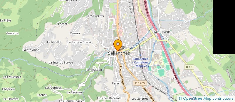 localisation de l'entreprise ASS AMICALE PARENTS ELEVES ECOLE BOCCAR à SALLANCHES