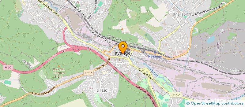 localisation de l'entreprise ASS AMICALE PERSONNEL COMMUNAL HAYANGE à HAYANGE