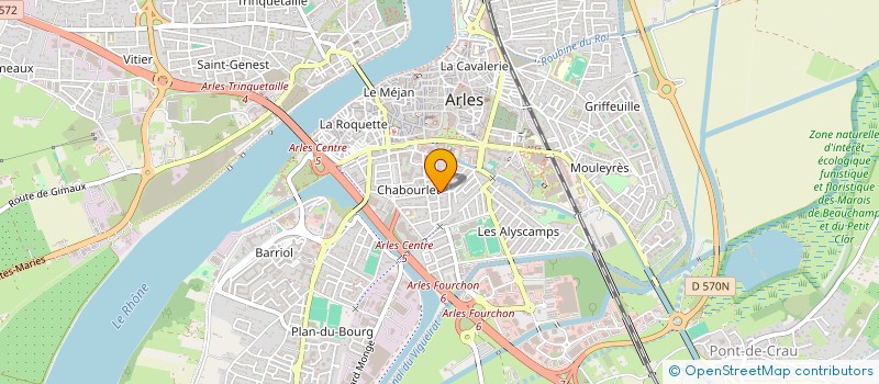 localisation de l'entreprise ASS AMICALE PERSONNELS PASQUET à ARLES