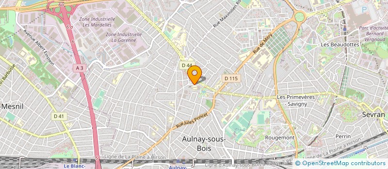 localisation de l'entreprise ASS AMICALE POSTIERS D AULNAY à AULNAY-SOUS-BOIS