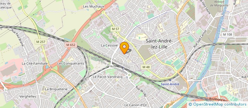 localisation de l'entreprise ASS. AMICALE REG MUTILES ANC. COMBATTANT à LAMBERSART